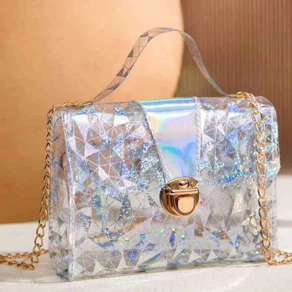 Clear and Silver Purse - Picture 3 of 5